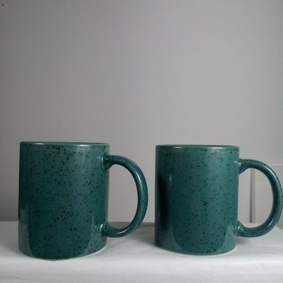 Vintage Century Stoneware Japan Mid Century Modern MCM Green Set Of 2 - Picture 3 of 16